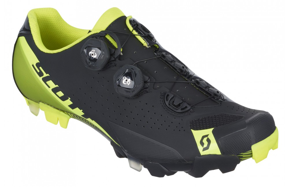 chaussure velo route jaune fluo